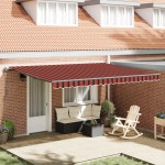 vidaXL Pergolă Automată Retractabilă Portocalie și Maro 450x300 cm vidaXL Pergolă Automată Retractabilă Portocalie și Maro 450x300 cm