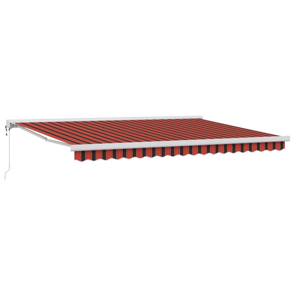 vidaXL Marka retractabilă automată portocalie și maronie, 450 x 300 cm