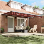 vidaXL Cortina Retractabilă Portocalie și maro 450 × 300 cm vidaXL Cortina Retractabilă Portocalie și maro 450 × 300 cm