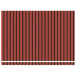vidaXL Cortina Retractabilă Manual Portocaliu și negru 450 × 300 cm
