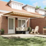 vidaXL Cortina Retractabilă Dungi Manual Multicolour 450 × 300 cm