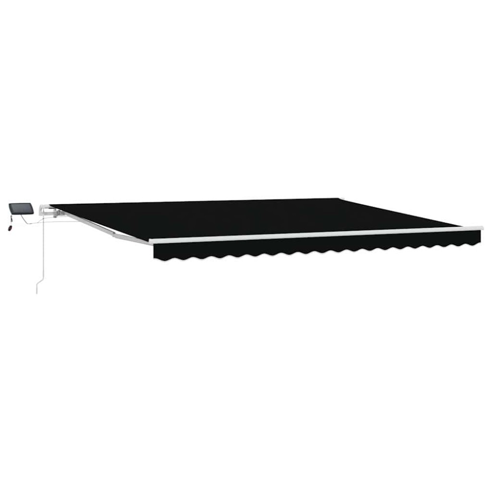 vidaXL Cortina Retractabilă with Manual 450 × 300 cm Negru