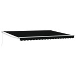 vidaXL Cortina Retractabilă Negru 450 × 300 cm Poliester și metal vidaXL Cortina Retractabilă Negru 450 × 300 cm Poliester și metal