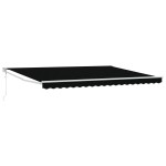 vidaXL Cortina Retractabilă Negru 450 × 300 cm Poliester și metal vidaXL Cortina Retractabilă Negru 450 × 300 cm Poliester și metal