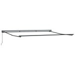 vidaXL Cortina Retractabilă Negru 450 × 300 cm Poliester și metal