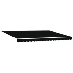 vidaXL Cortina Retractabilă Negru 450 × 300 cm Poliester și metal