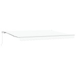 vidaXL Umbra retractabilă albă 450x300 cm vidaXL Umbra retractabilă albă 450x300 cm
