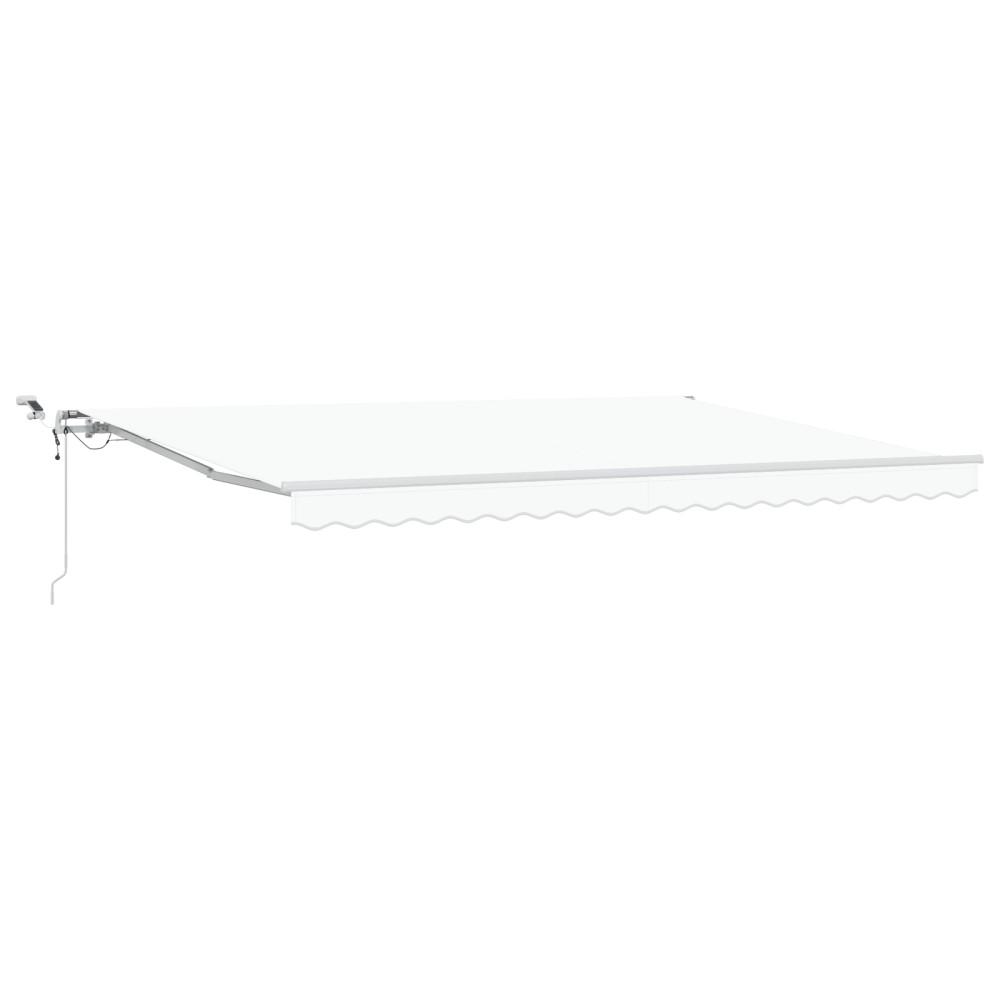 vidaXL Pergolă Retractabilă Automată cu LED Alb 450x300 cm
