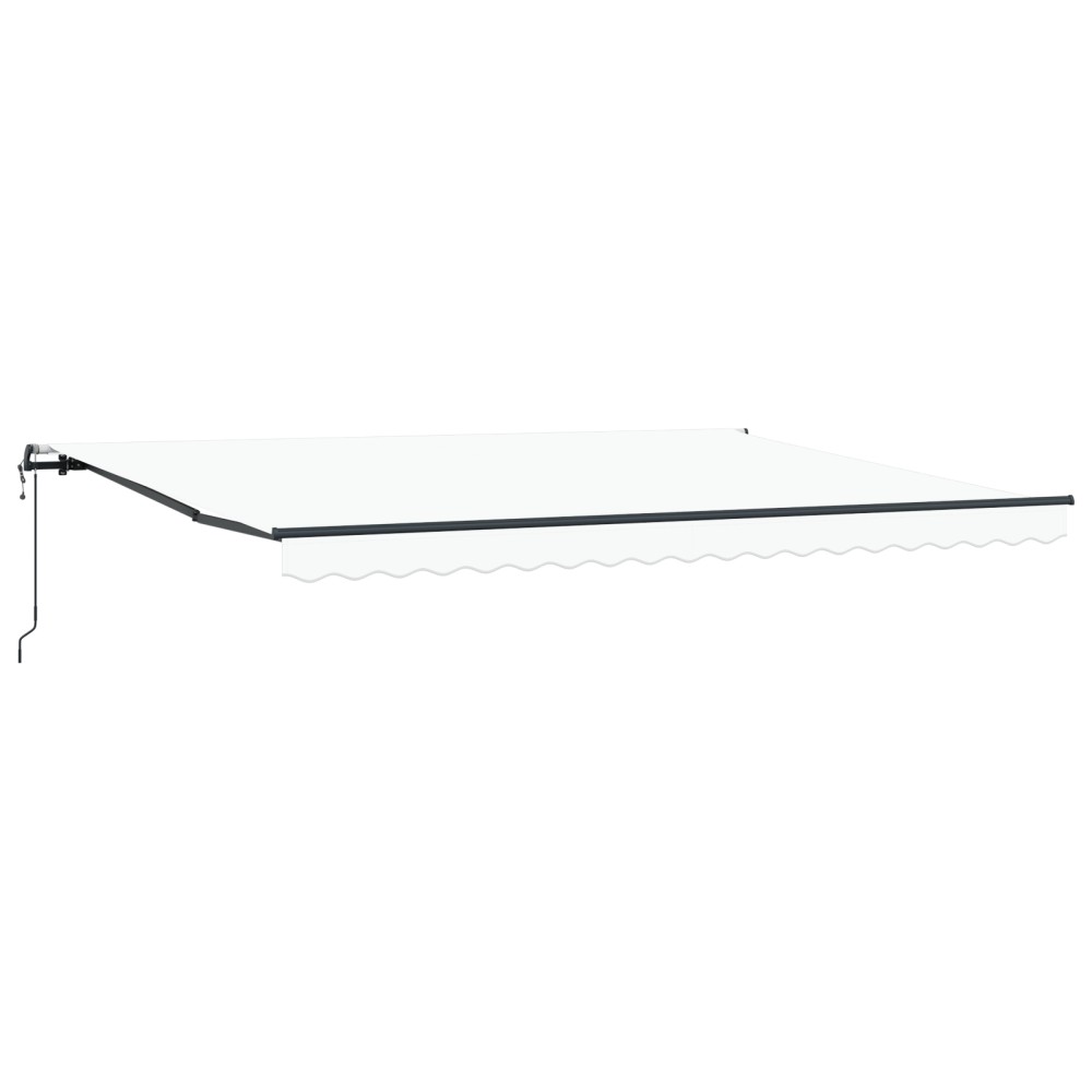 vidaXL Markiză retractabilă automată albă 450 x 300 cm