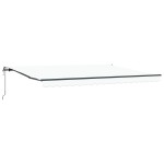 vidaXL Markiză retractabilă automată albă 450 x 300 cm