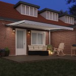 Marchiza automată retractabilă vidaXL cu LED Alb 450x300 cm Marchiza automată retractabilă vidaXL cu LED Alb 450x300 cm