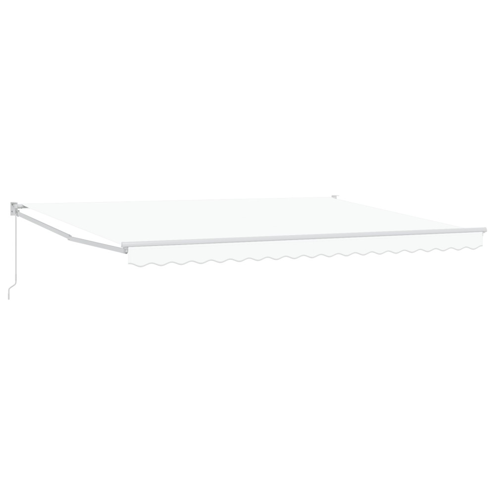 vidaXL Obloane Manuale Retractabile Albe 450x300 cm