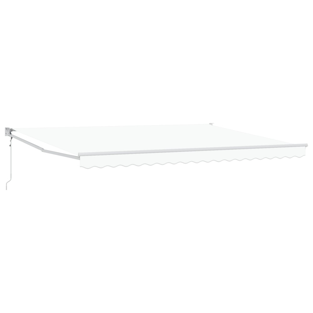 vidaXL Pergolă Automată Retractabilă Albă 450 x 300 cm