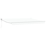 vidaXL Pergolă Automată Retractabilă Albă 450 x 300 cm
