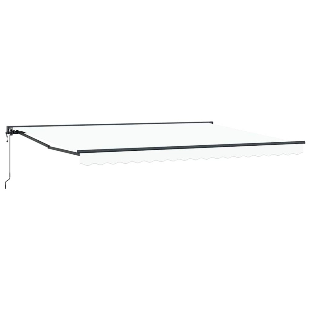 vidaXL Cortina Retractabilă Alb 450x300 cm țesătură
