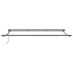 vidaXL Cortina Retractabilă Alb 450 × 300 cm Poliester și metal