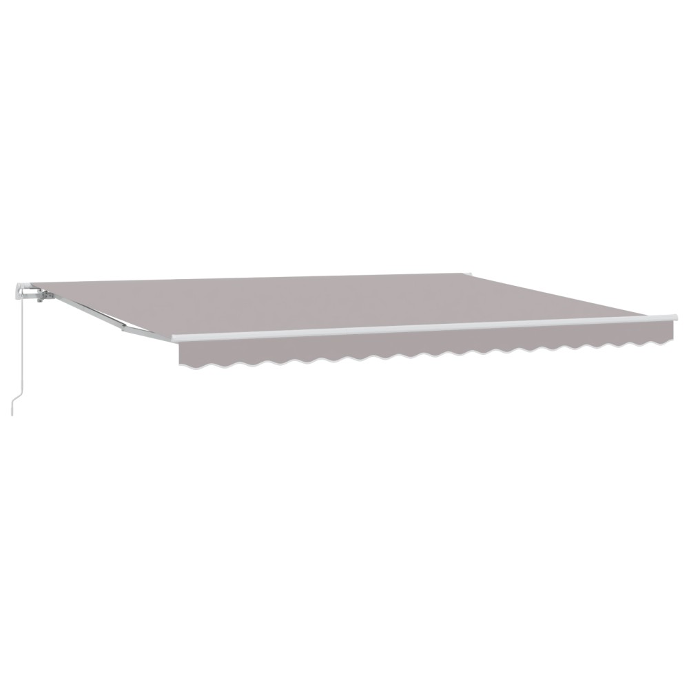 vidaXL Markiza manuală retractabilă gri 450x300 cm