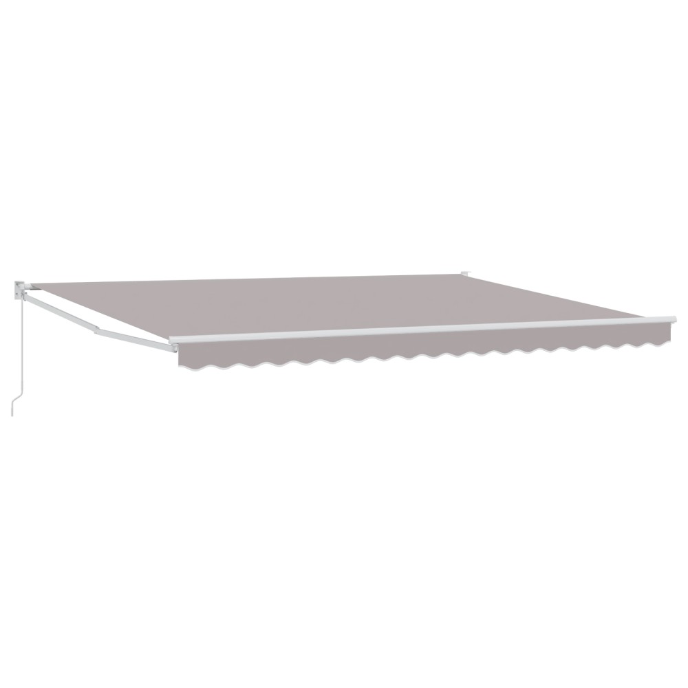 vidaXL Obloane Retractabile Manuale Gri 450x300 cm