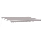 vidaXL Obloane Retractabile Manuale Gri 450x300 cm vidaXL Obloane Retractabile Manuale Gri 450x300 cm