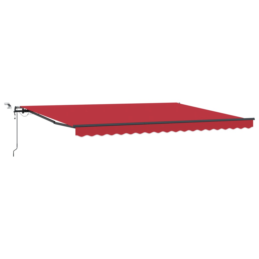 Marciză Retractabilă Automată cu LED Roșie 450x300 cm