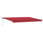 Marciză Retractabilă Automată cu LED Roșie 450x300 cm Marciză Retractabilă Automată cu LED Roșie 450x300 cm