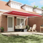 vidaXL Pergolă Retractabilă Manuală Roșie 450x300 cm vidaXL Pergolă Retractabilă Manuală Roșie 450x300 cm