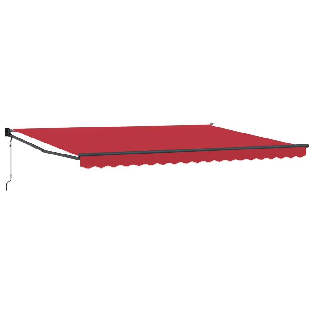 vidaXL Obraz retractabil automat roșu 450x300 cm