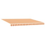 vidaXL Markiză retractabilă Galben și portocaliu 450 × 350 cm