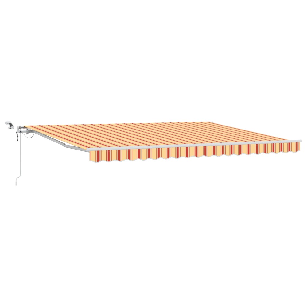 vidaXL Cortina Retractabilă Galben și portocalie 450 × 350 cm
