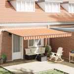 vidaXL Umbrelă galbenă și portocalie galben și portocaliu 450 × 350 cm