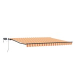 vidaXL Cortina Retractabilă galben și portocaliu 450 × 350 cm țesătură vidaXL Cortina Retractabilă galben și portocaliu 450 × 350 cm țesătură
