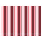 vidaXL Cortina Retractabilă Manual Roșu și alb 450 ×350 cm țesătură
