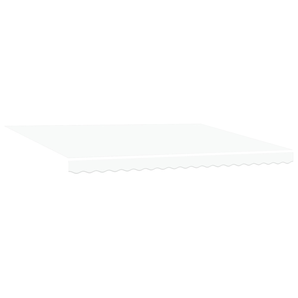 Marchiză manuală retractabilă vidaXL cu LED Alb 450x350 cm