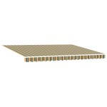 marchiză Manuală Retractabilă cu LED Verde și Galben 450x350 cm marchiză Manuală Retractabilă cu LED Verde și Galben 450x350 cm