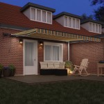 marchiză Manuală Retractabilă cu LED Verde și Galben 450x350 cm marchiză Manuală Retractabilă cu LED Verde și Galben 450x350 cm