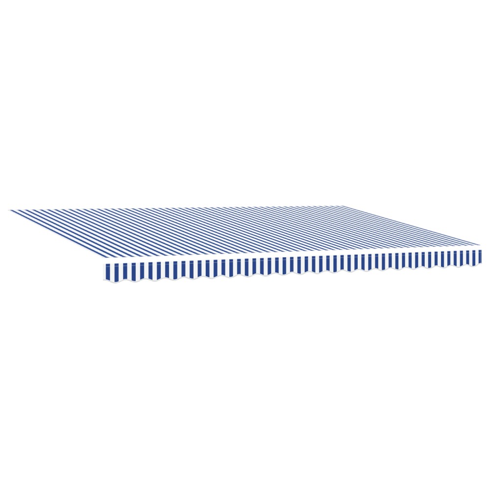 vidaXL Cortina Retractabilă Manual Albastru și alb 500 × 300 cm
