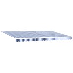 vidaXL Cortina Retractabilă Manual Albastru și alb 500 × 300 cm vidaXL Cortina Retractabilă Manual Albastru și alb 500 × 300 cm