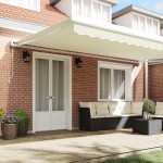 vidaXL Markere Retractabil Automată Crem 500 x 300 cm