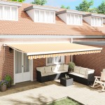 vidaXL Cortina Retractabilă Manual portocaliu și alb 500 × 300 cm vidaXL Cortina Retractabilă Manual portocaliu și alb 500 × 300 cm