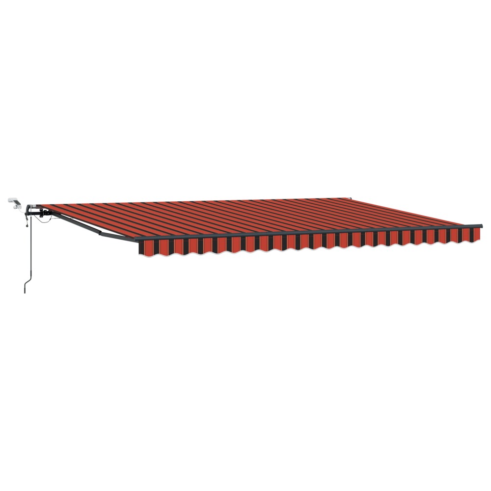 vidaXL Cortina Retractabilă portocaliu și maro 500 × 300 cm țesătură