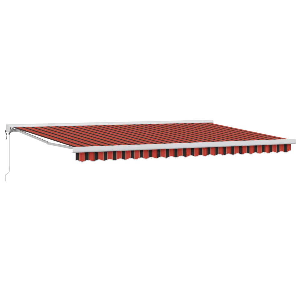 vidaXL Cortina Retractabilă Manual portocaliu și maro 500 × 300 cm