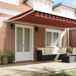 vidaXL Cortina Retractabilă Manual portocaliu și maro 500 × 300 cm vidaXL Cortina Retractabilă Manual portocaliu și maro 500 × 300 cm