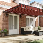 vidaXL Cortina Retractabilă Manual Portocaliu și negru 500 × 300 cm