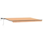 vidaXL Cortina Retractabilă galben și portocaliu 500 × 300 cm țesătură vidaXL Cortina Retractabilă galben și portocaliu 500 × 300 cm țesătură