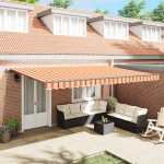 vidaXL Pergolă retractabilă automată , galbenă și portocalie, 500 x 300 cm vidaXL Pergolă retractabilă automată , galbenă și portocalie, 500 x 300 cm