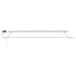 vidaXL Cortina Retractabilă cu Manual 500 × 300 cm Roșu și alb