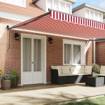 vidaXL Cortina Retractabilă Roșu și Alb 500 × 300 cm Stofă și Metal vidaXL Cortina Retractabilă Roșu și Alb 500 × 300 cm Stofă și Metal