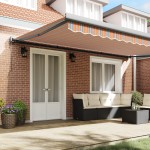 vidaXL Pătură retractabilă automată cu dungi colorate 500x300 cm