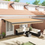 vidaXL Cortina Retractabilă Manual Multicolour 500 × 300 cm vidaXL Cortina Retractabilă Manual Multicolour 500 × 300 cm