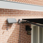 Marchiză retractabilă manuală cu LED Neagră 500x300 cm Marchiză retractabilă manuală cu LED Neagră 500x300 cm
